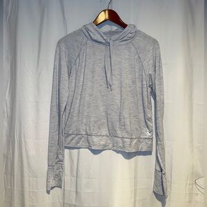 Women’s Gray Gap Athletic Hoodie With Thumbholes Size Medium